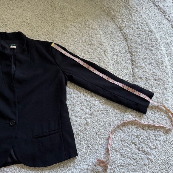 J. Crew Black Blazer Classic Wool Jacket Size 0 - Picture 12 of 12